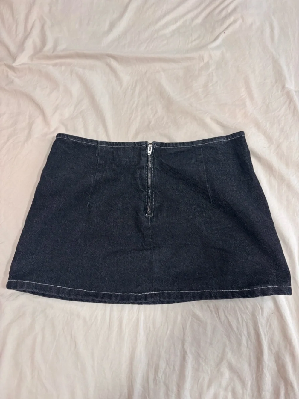 Asos Design Dark Blue Denim Mini Skirt - Picture 3 of 4